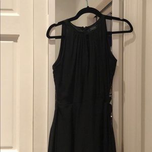 Black tie front Tahari dress